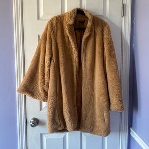 HERS & MINE brown Teddy coat. Size L
